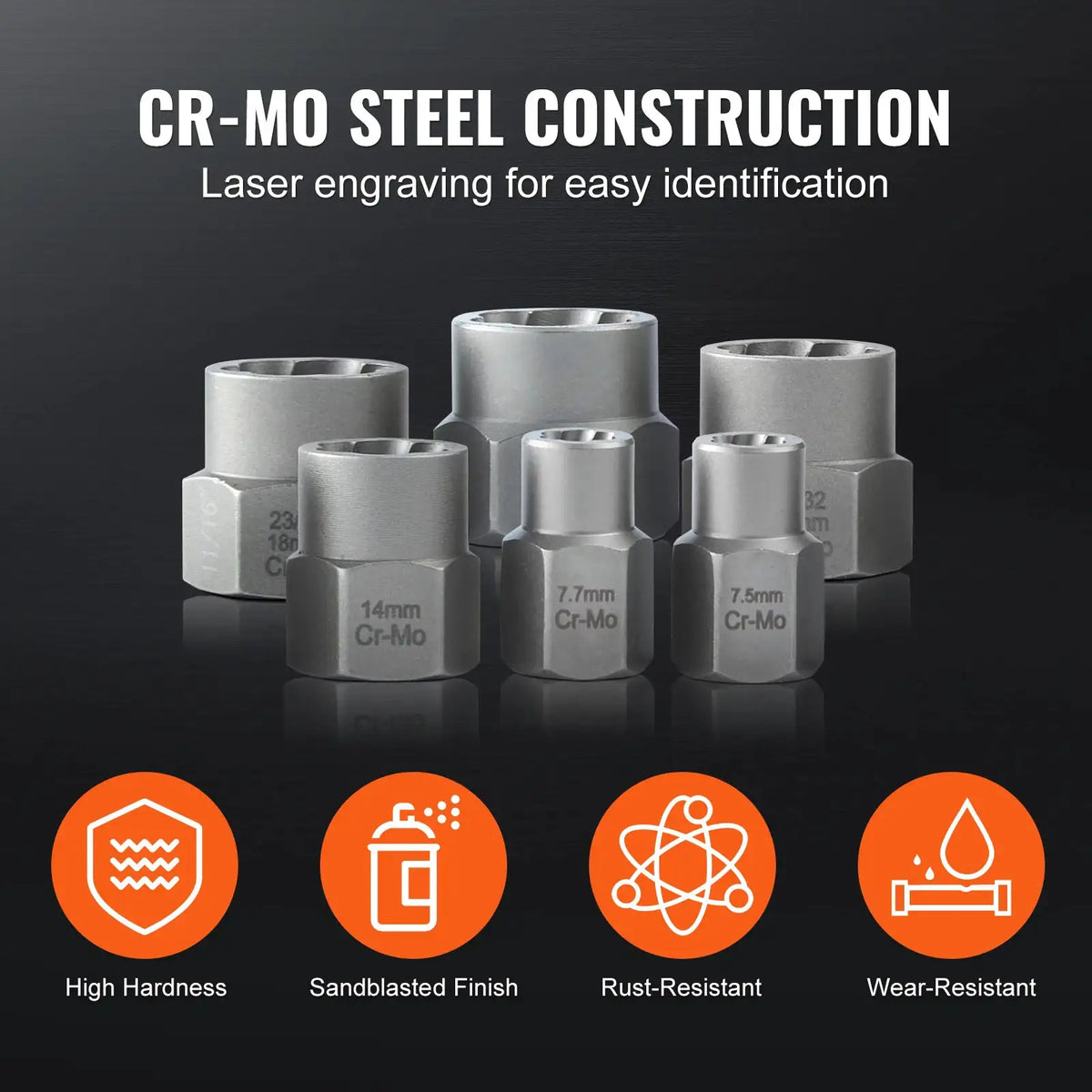 Professional Bolt Extractor Set — product view 2