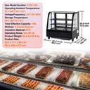 SucceBuy Refrigerated Display Case Countertop Pastry Display Case