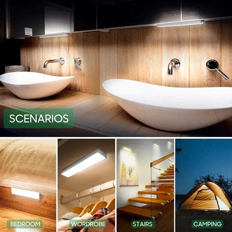 Wireless LED Night Light Motion Sensor Closet Lamp