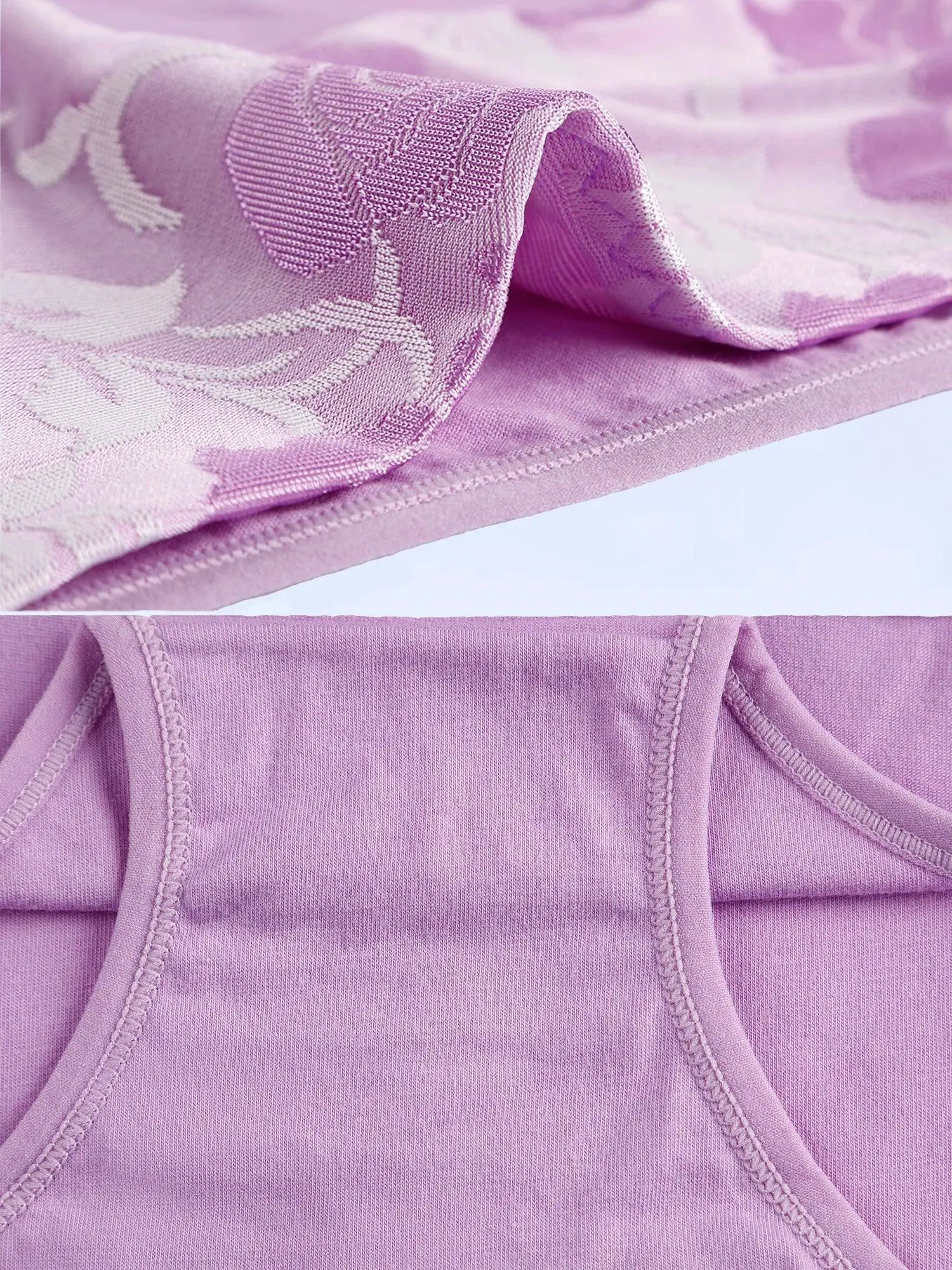 Luxury Cotton Panties Set Floral And Solid High Waist Briefs