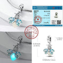 Sterling Silver Charm Beads Rose