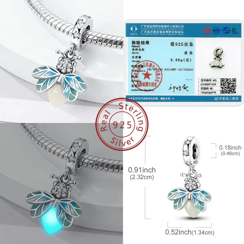 Sterling Silver Charm Beads Rose