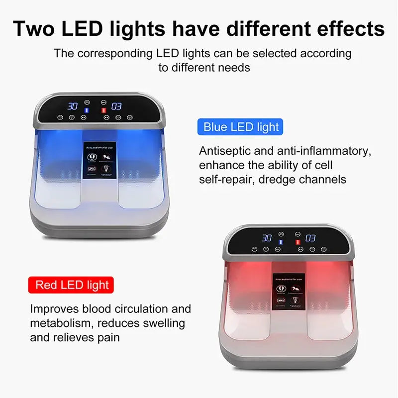 2026 Latest Photoionic Terahertz Massager Red & Blue Light Combination Home Foot Massager EU/AU/US Plug Available