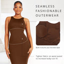Seamless U Backless Bodysuit Dress for Women Tummy Control