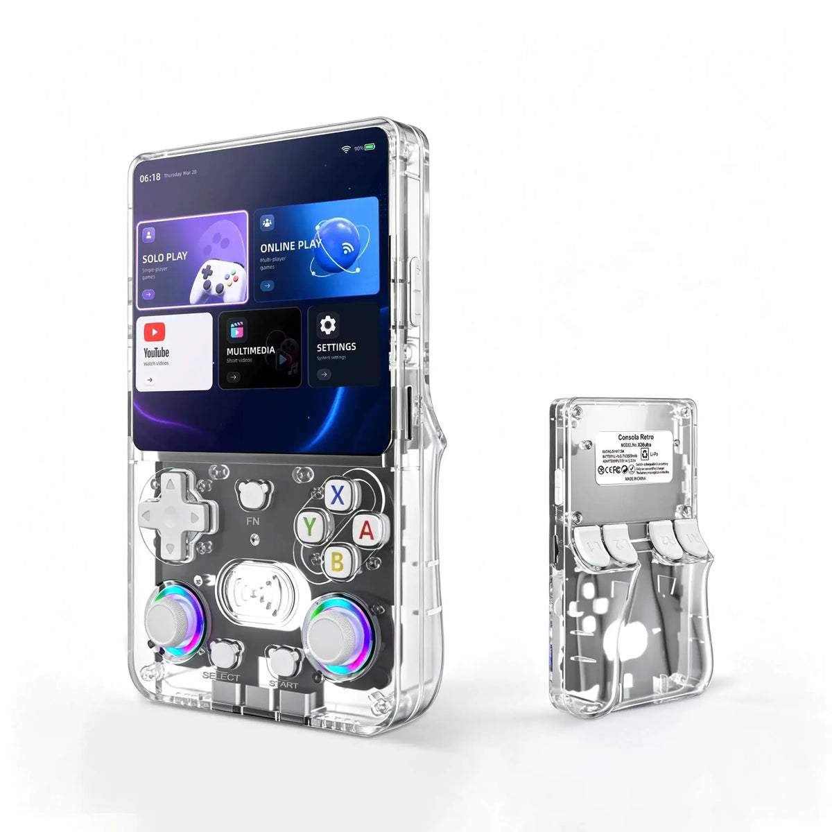 X36 Ultra Handheld Gaming Device 4.2 Inch IPS Screen Dual System WiFi Portable Media Player Gift for Gaming Enthusiasts