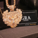 Iced Out Jesus Head Pendant