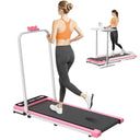 Pink Under Desk Foldable Treadmill Pro Walking Pad LED Display