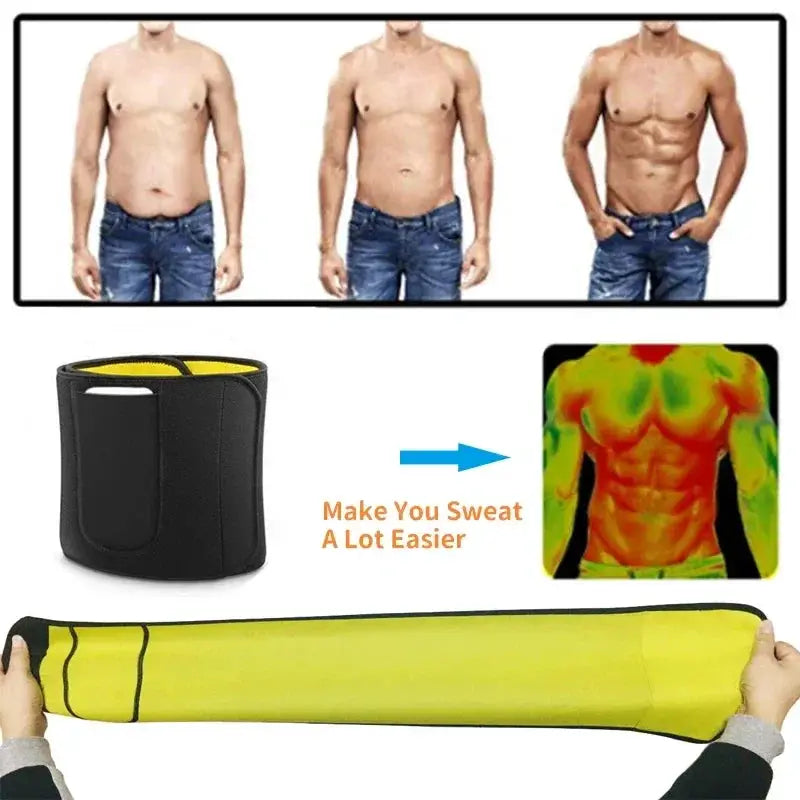 CXZD Men Sport Waist Trainer Belt Body Shaper Weight Loss