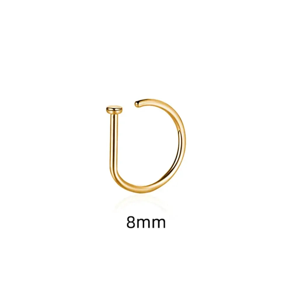 Fake Nose Ring Clip Earrings For Women And Men Non Piercing