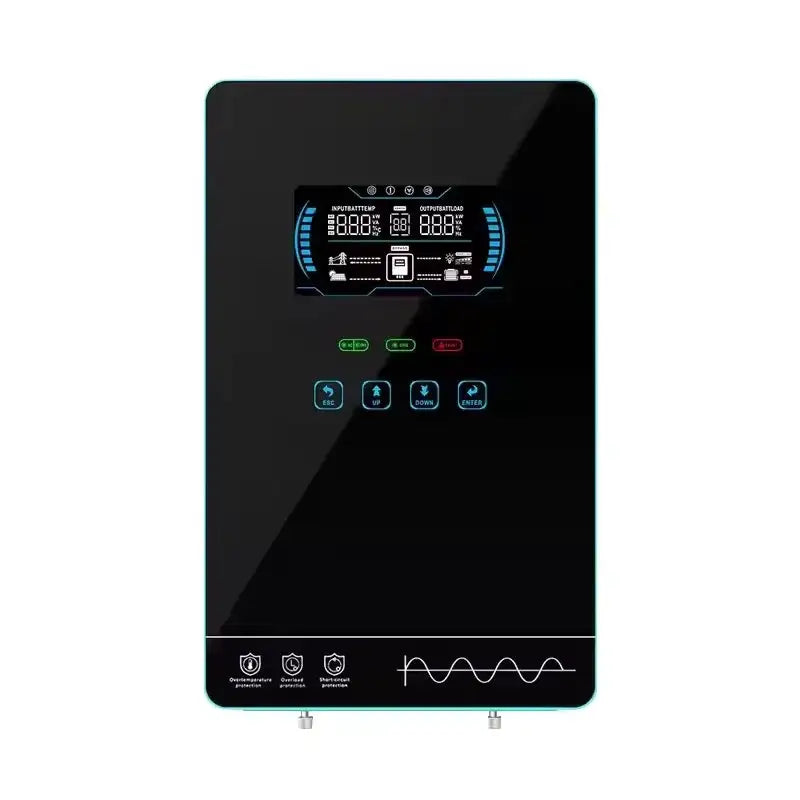 EASUN POWER hybrid Soalr Inverter 4KW MPPT 140A 350VDC PV Input 110VAC 24VDC 4000W Pure Sine Wave 6.25 Inch LCD Display Household for US