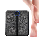 EMS Electric Foot Massager Pad Portable Rechargeable 19 Levels 8 Modes Muscle Stimulator for Pain Relief Blood Circulation Home Office Travel