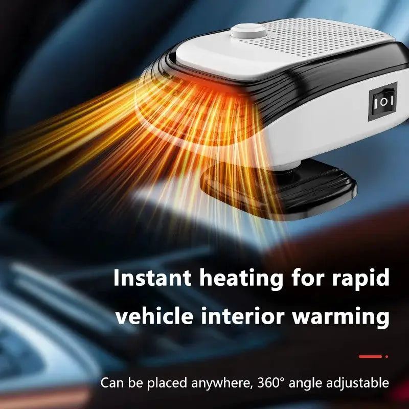 Car Winter Fast Heating 120W Electric Heated Fan Auto Windshield Defogging Heating Cooling Truck RV SUV Travel Camper Tools