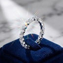 Elegant Sterling Moissanite Ring
