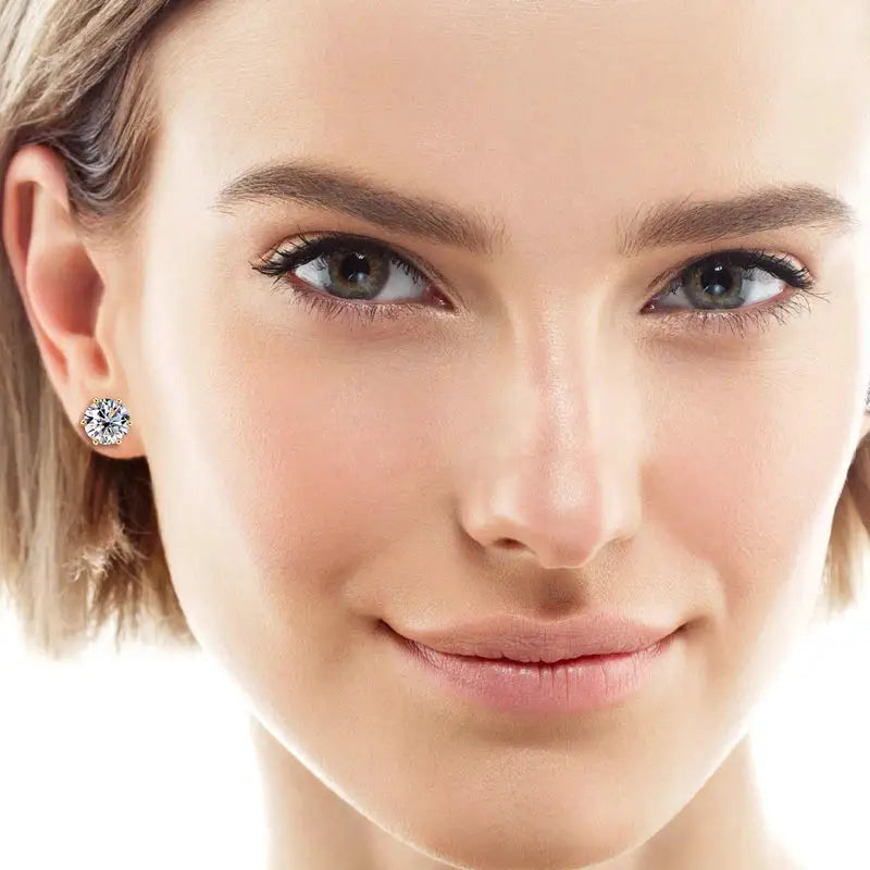 Premium Moissanite Wedding Stud Earrings — product image 6