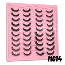 GROINNEYA Vegan 3D Mink Strip Lashes for Natural Looks