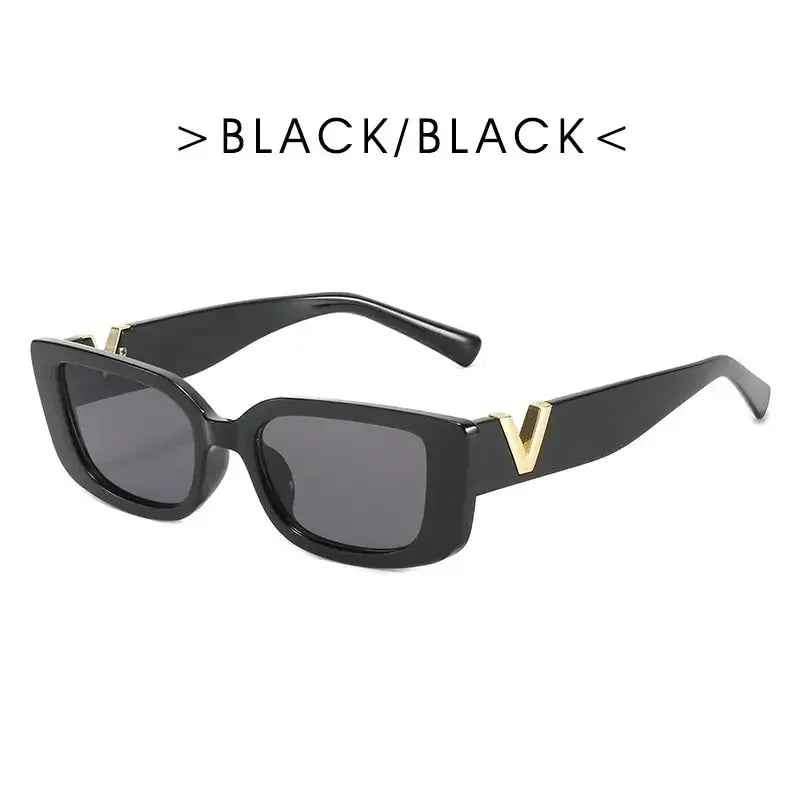Retro Rectangle Sunglasses Women Brand Designer Vintage