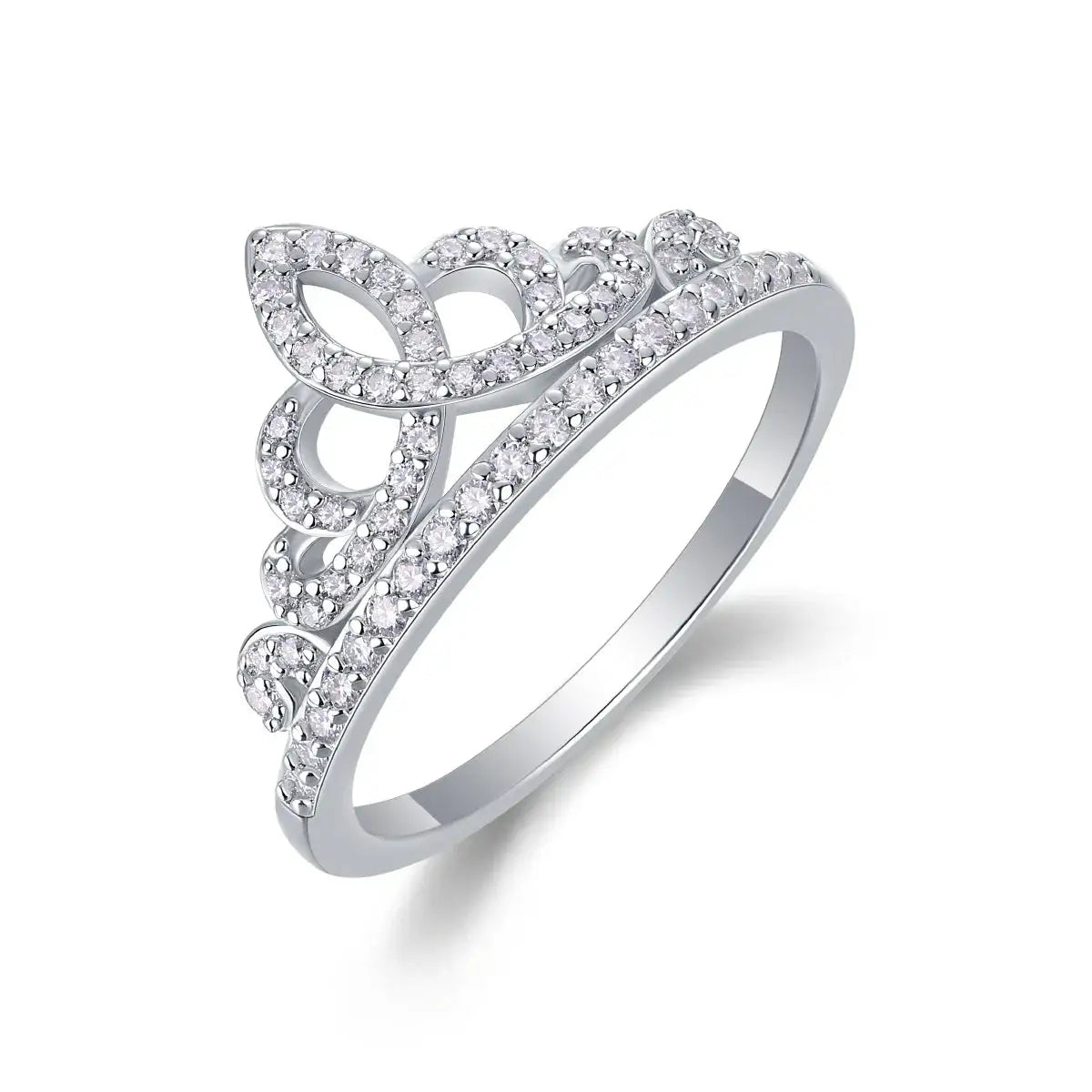 Sterling Silver Pave Moissanite Ring — product image 6