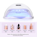 YIKOOLIN UV LED Nail Lamp 48W Fast Nail Gel Dryer