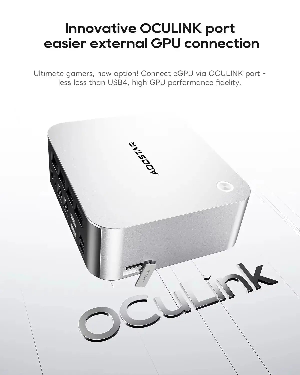 AOOSTAR MACO H255 Mini PC AMD Ryzen 7 Mini PC Windows 11 WiFi 6 USB4 Gaming PC DDR5 5600MHz Support 4 Display 4K/8K Computer