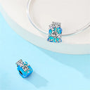 Sterling Silver Blue Purple Butterfly
