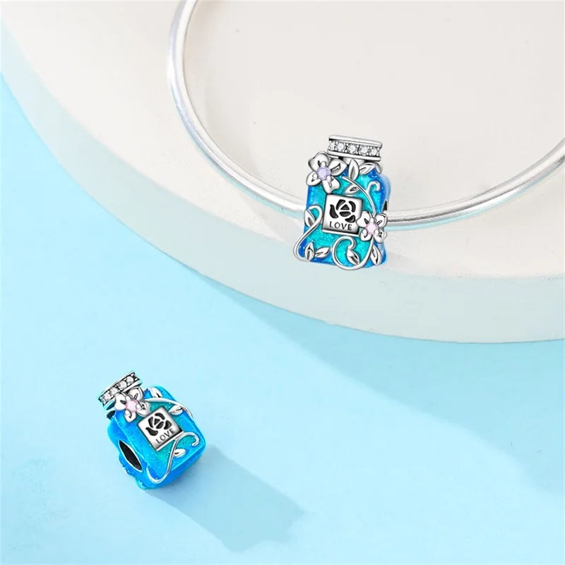 Sterling Silver Blue Purple Butterfly