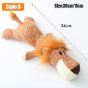 Donkey Shaped Interactive Pet Chew Toy Soft Plush Squeaker