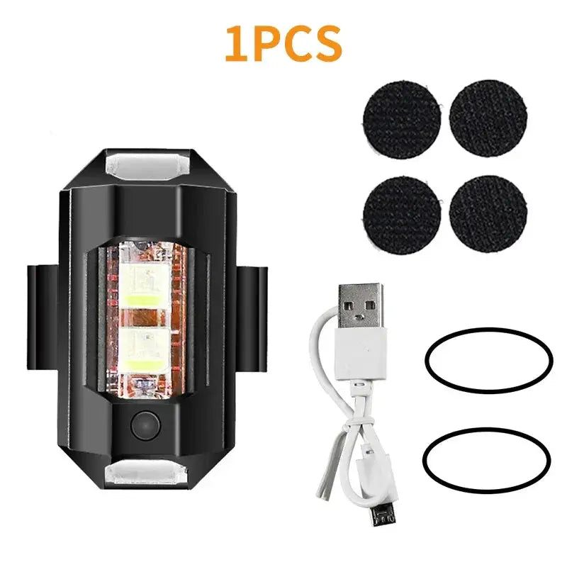 Motorcycle Lights Drone Strobe USB LED Anti Collision Safety