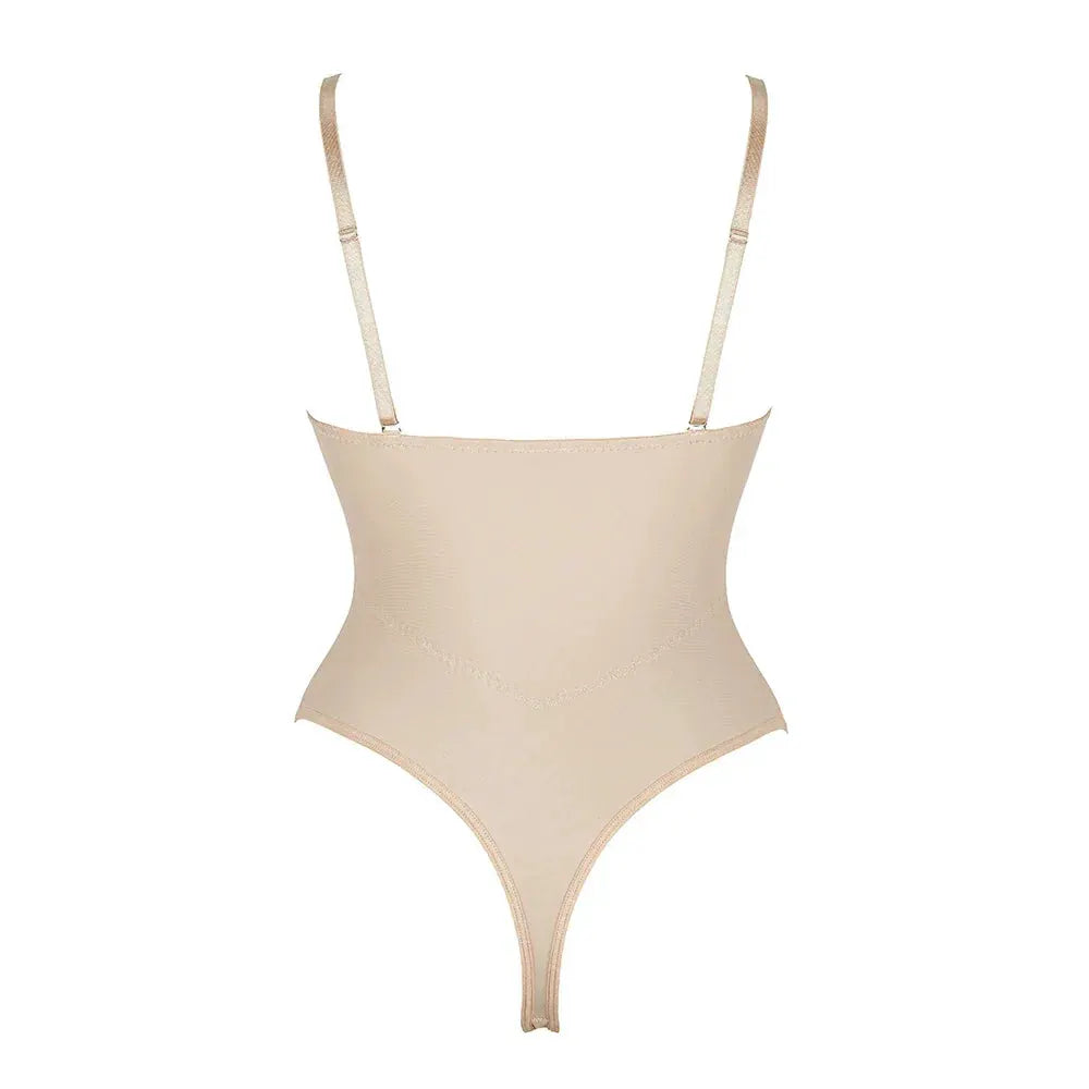 Backless Bodysuit Shaper With Corset Support For Women