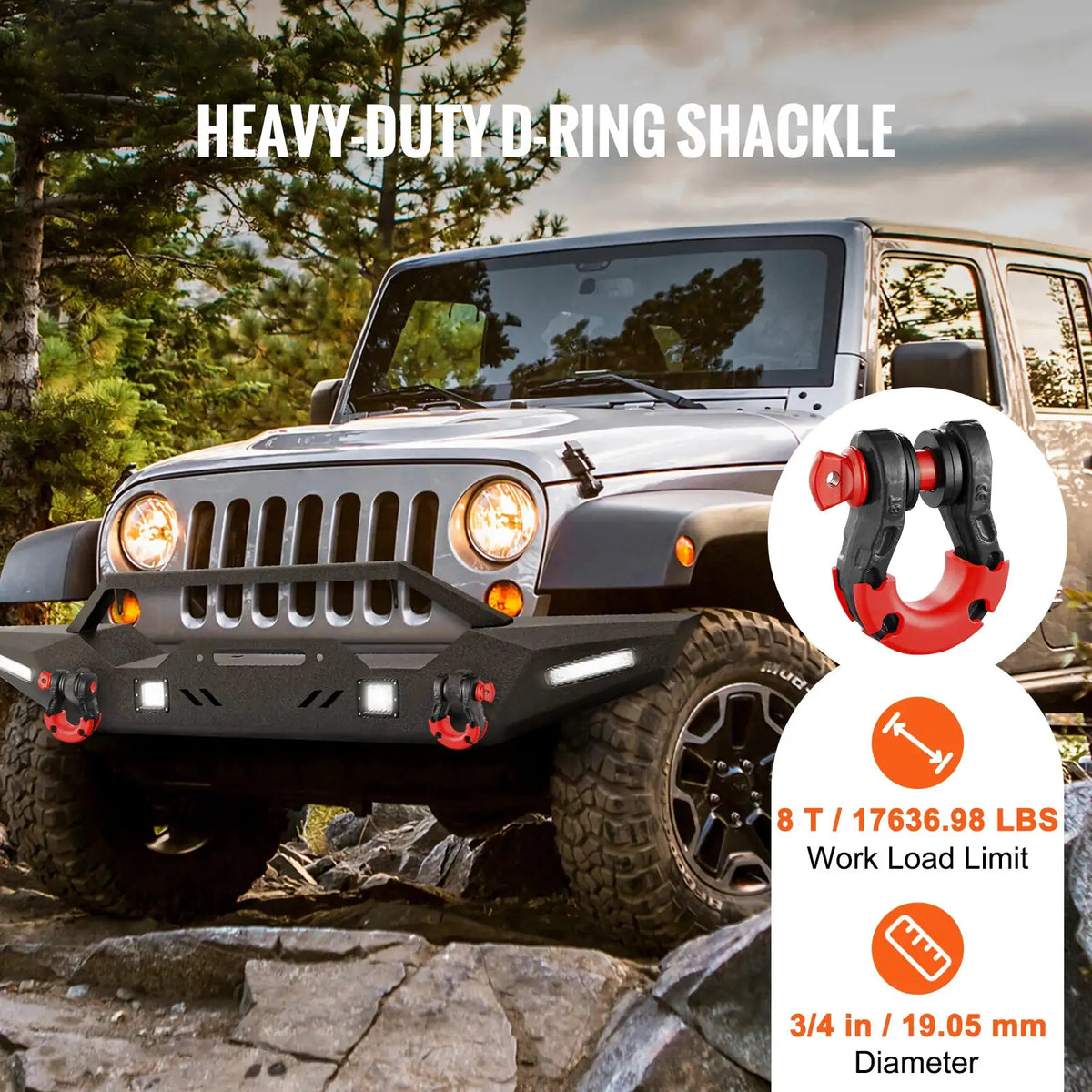 Off Road Recovery D Ring Shackles — product view 2
