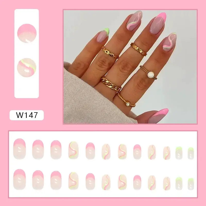 Reusable Floral Nail Tips for DIY Nails — product view 20