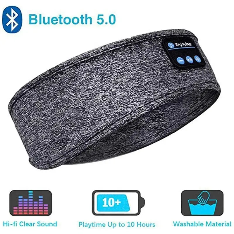 Wireless Bluetooth Headset Elastic Sports Headband Earbuds