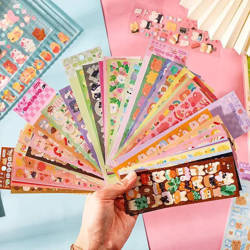 Kawaii Cartoon Animals Decorative Stickers For Scrapbooking
