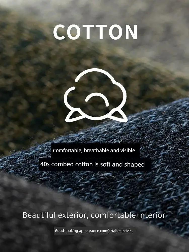 Mens Comfy Cotton Socks Breathable Moisture Wicking Fit