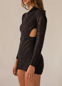 Elegant White Patchwork Dress Chic Summer Style Fashion