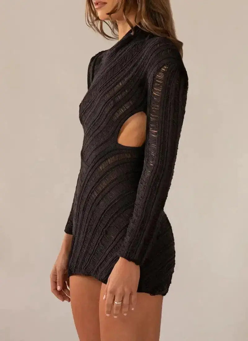Elegant White Patchwork Dress Chic Summer Style Fashion