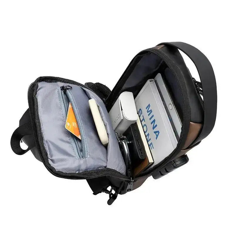 Secure Travel Crossbody Pack Versatile Mens Shoulder Bag