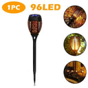 12LED Solar Flame Torch Light Flickering Waterproof Lamp