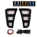 Upgrade Your Kia Pegas 2018 2019 LED DRL Fog Light With Dynamic 12V Turn Signal