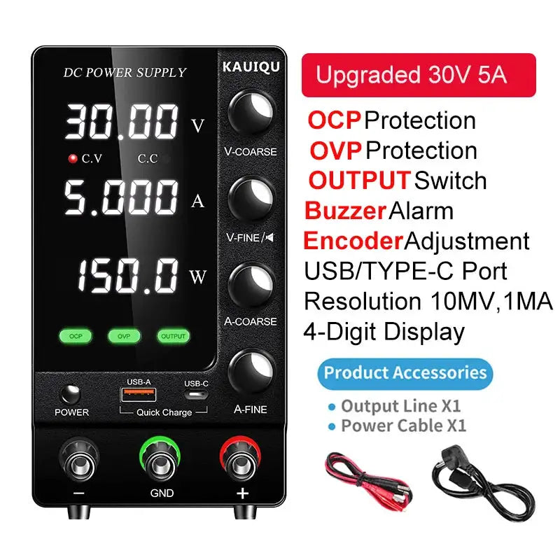 Adjustable Lab Power Supply - Usb Fast Charge — product view 11