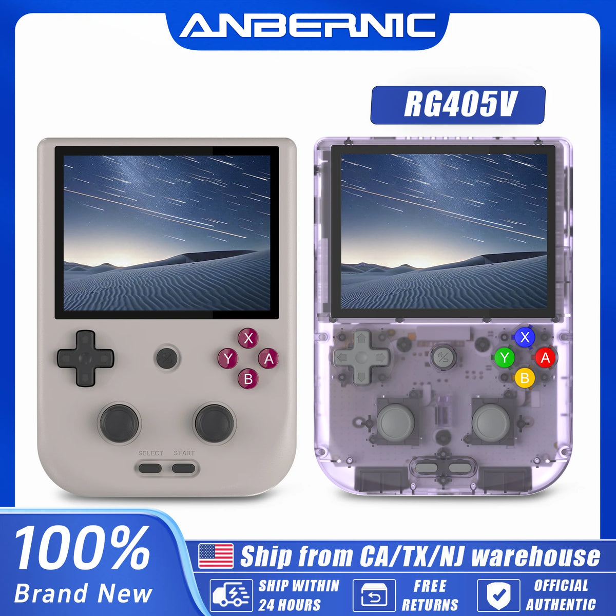 Anbernic Handheld Game Console ’’ IPS Touch Screen Android Unisoc — product view 1