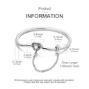 Bracelet Sterling Silver Snowflake Heart