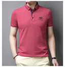 New Summer Korean Embroidered Polo Shirt Men's Luxury Top