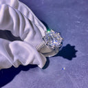 Men Women Gold Moissanite Wedding Ring