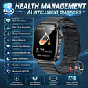 2026 New Hospital Level Health Smart Watch Body Fat ECG Blood oxygen BP Health AMOLED Screen HD Call Sport Smart Watches For Man