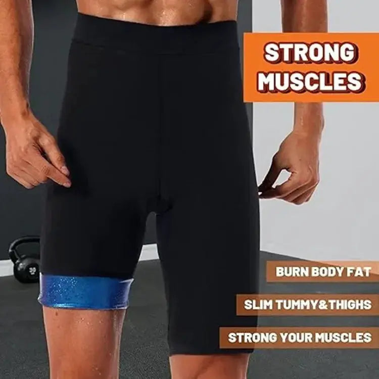 MrifDila Sauna Sweat Shorts For Men Thermo Workout Suit
