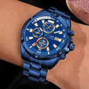 Stainless Steel Waterproof Wristwatch for Daily Wear Timepiece