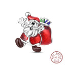Sterling Silver Christmas Charm Santa