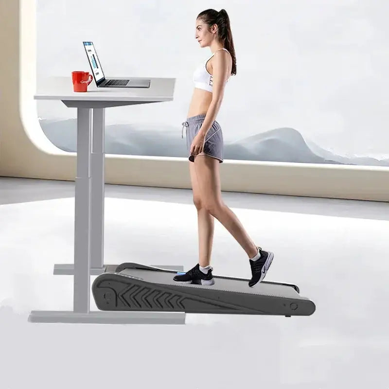 Foldable Portable Under Desk Slope Walking Cardio Training Fitness Pad Home Use Electric Treadmill