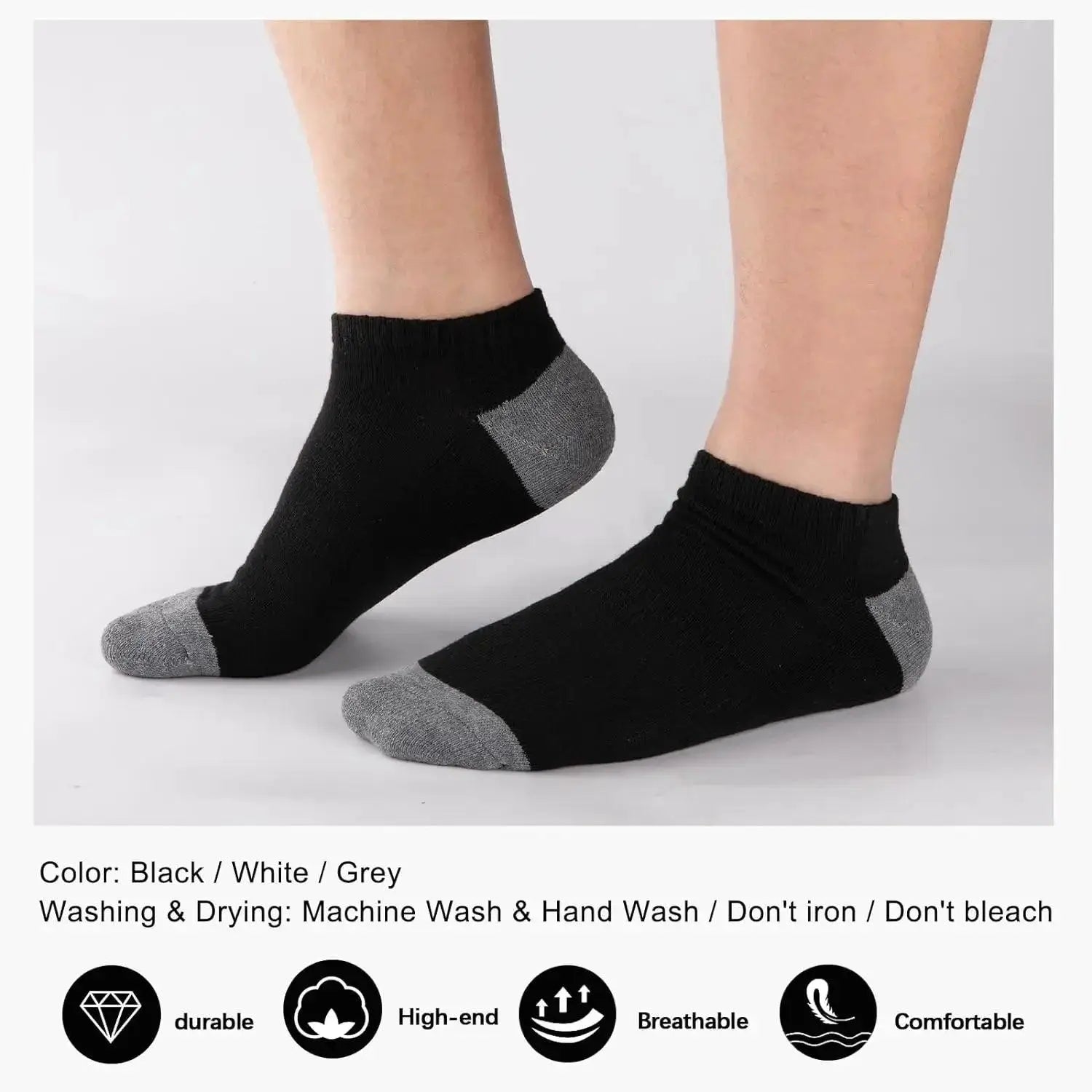 10 Pairs of Breathable Men's Running Socks for Spring Fitness - OurLum.com
