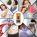 Indoor Mini Sauna: Compact Hemlock Wood Panels